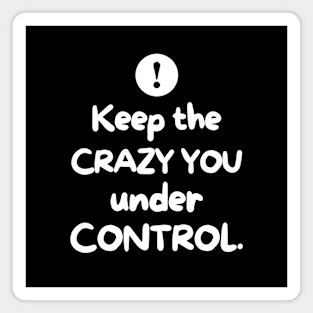 Keep the crazy You under control Magnet